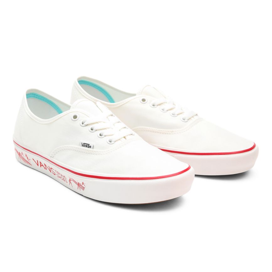 Vans x Penn ComfyCush Authentic Dam Vita/Röda - Vans Classics Prisjakt (DIZNC5410)